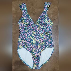 Floral Swimsuit Size Large by Kona Sol